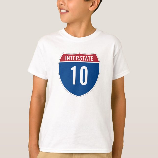 Interstate 10 T-Shirt (Framsida)