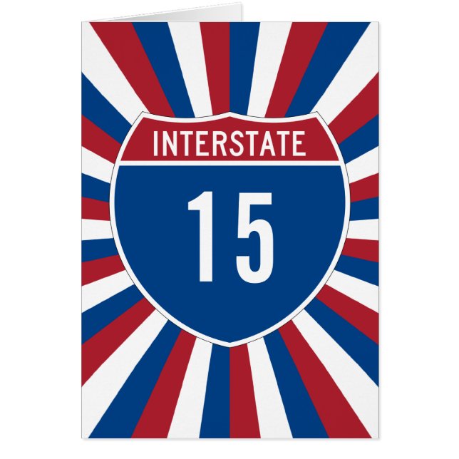 Interstate 15 hälsningskort (Framsidan)