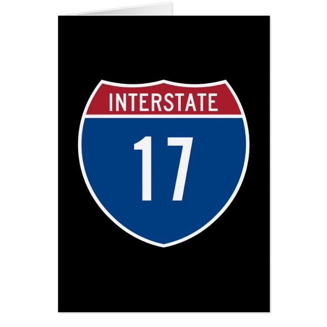 Interstate 17 hälsningskort (Framsidan)