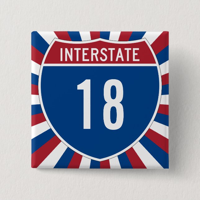 Interstate 18 knapp (Framsida)