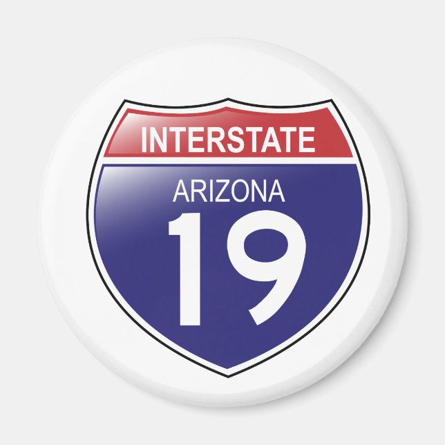 Interstate 19 Arizona Magnet (Framsidan)