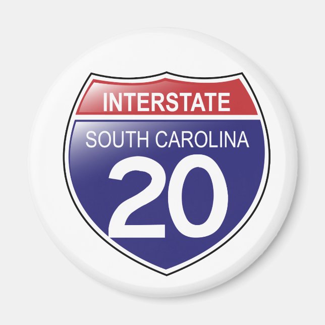Interstate 20 South Carolina Magnet (Framsidan)