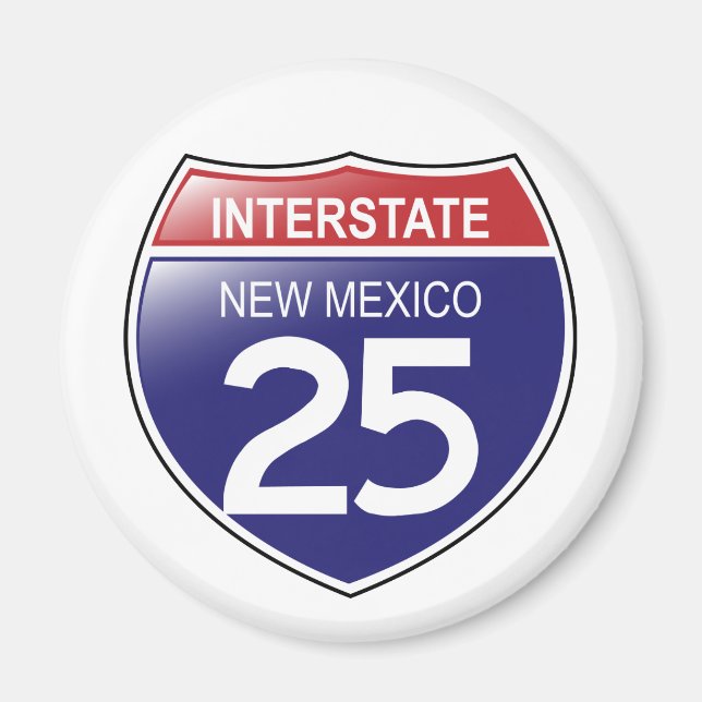 Interstate 25 i New mexico Magnet (Framsidan)
