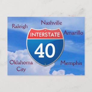 Interstate 40 - vykort