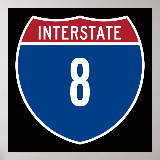 Interstate 8 poster (Framsidan)