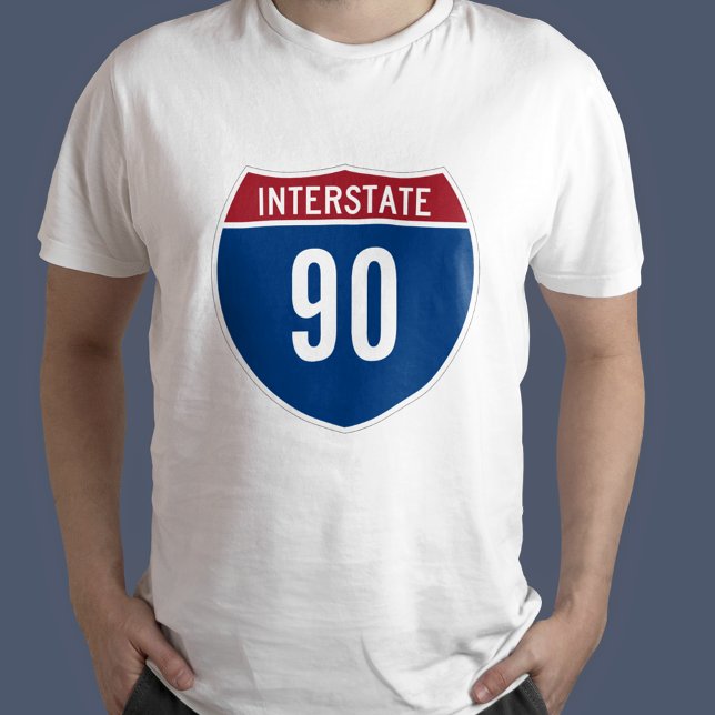Interstate 90 - 90:e födelsedag tröja (Skapare uppladdad)