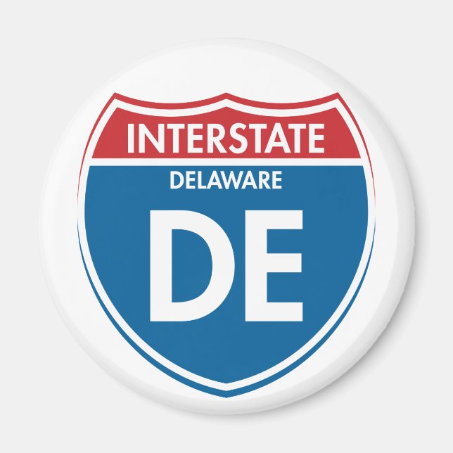 Interstate Delaware DE Magnet (Framsidan)