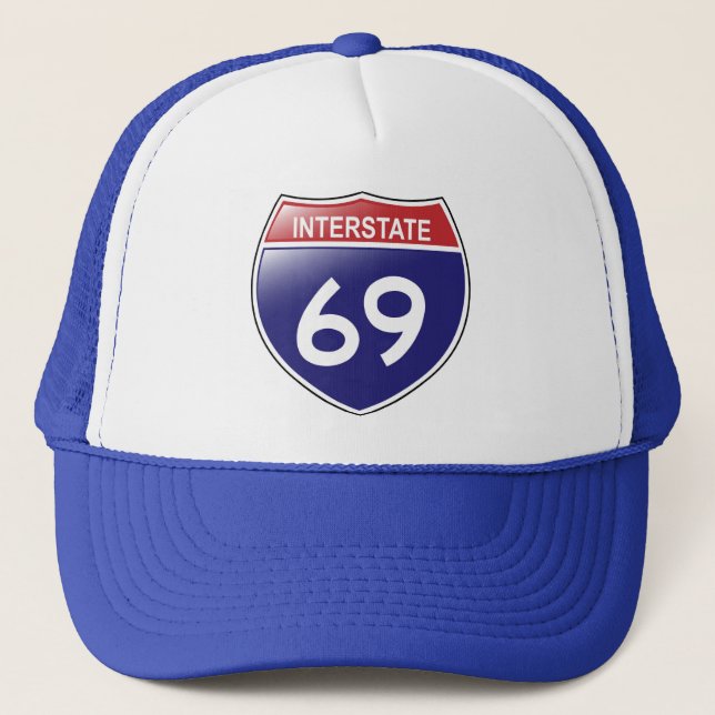 Interstate hatt 69 truckerkeps (Framsida)