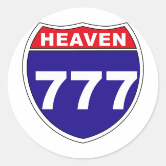 "Interstate" Heaven 777 Runt Klistermärke