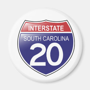 Interstate magnet för 20 South Carolina