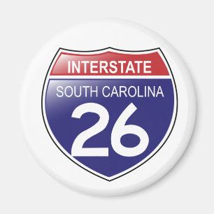 Interstate magnet för 26 South Carolina