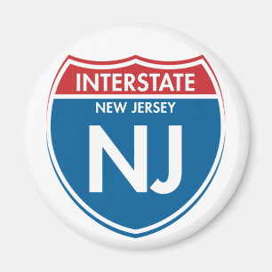 Interstate nytt - jersey NJ Magnet