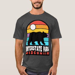 Interstate Park St Croix Falls Wisconsin Bear Retr T Shirt