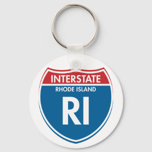 Interstate Rhode - ö RI Nyckelring