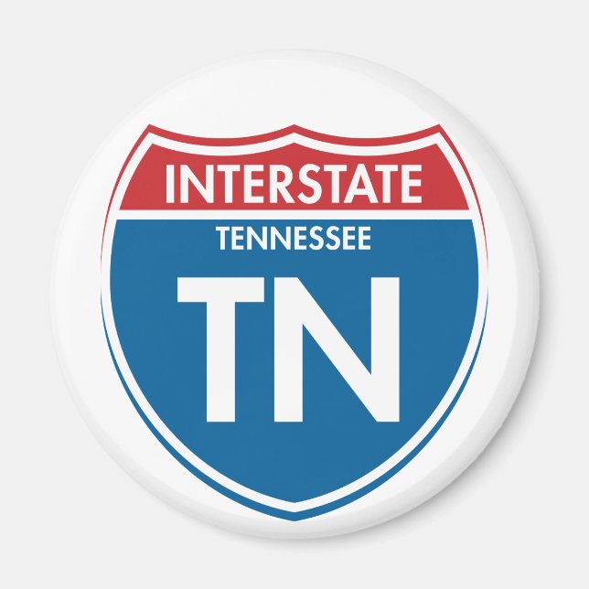 Interstate Tennessee TN Magnet (Framsidan)