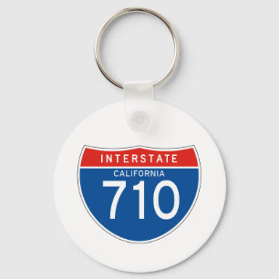 Interstate underteckna 710 - Kalifornien Nyckelring
