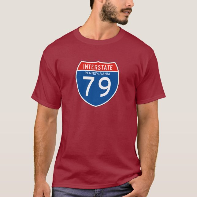 Interstate underteckna 79 - Pennsylvania T-shirt (Framsida)