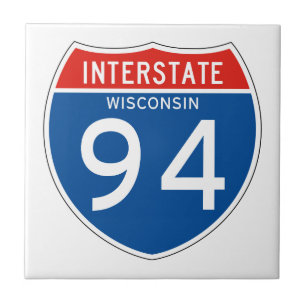 Interstate underteckna 94 - Wisconsin Kakelplatta