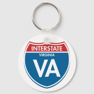 Interstate Virginia VA Nyckelring
