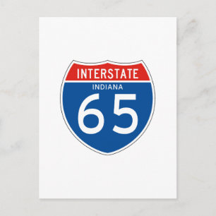 Interstatstecken 65 - Indiana Vykort