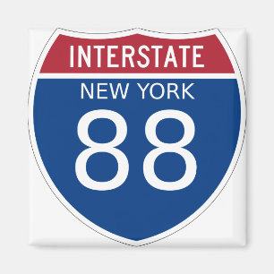 Interstatstecken för New York Magnet