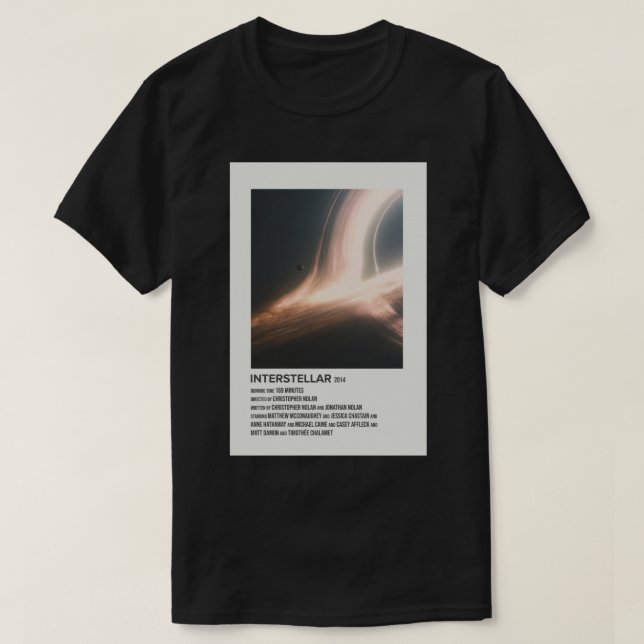 Interstellär (2014) Poster T Shirt (Design framsida)