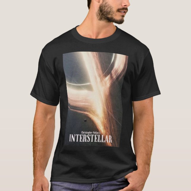 Interstellär 2014 Vintage affisch T Shirt (Framsida)