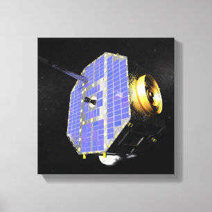 Interstellar den satellit- gränsutforskaren canvastryck