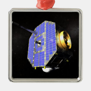Interstellar den satellit- gränsutforskaren julgransprydnad metall