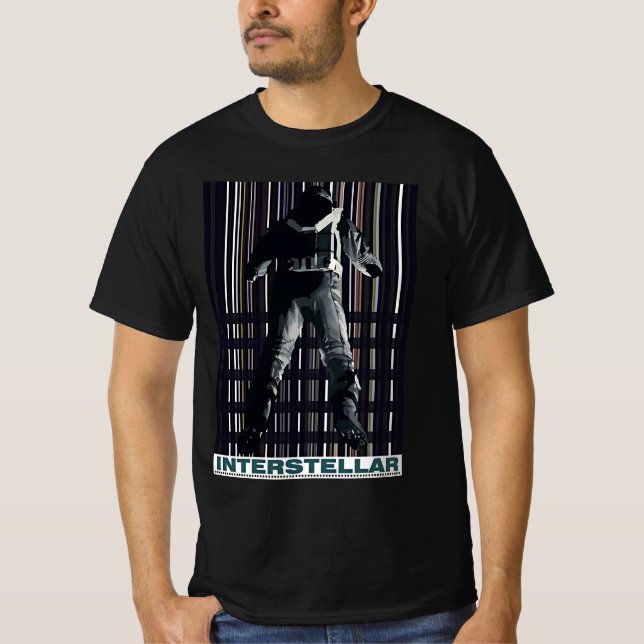 Interstellär mörk t shirt (Framsida)