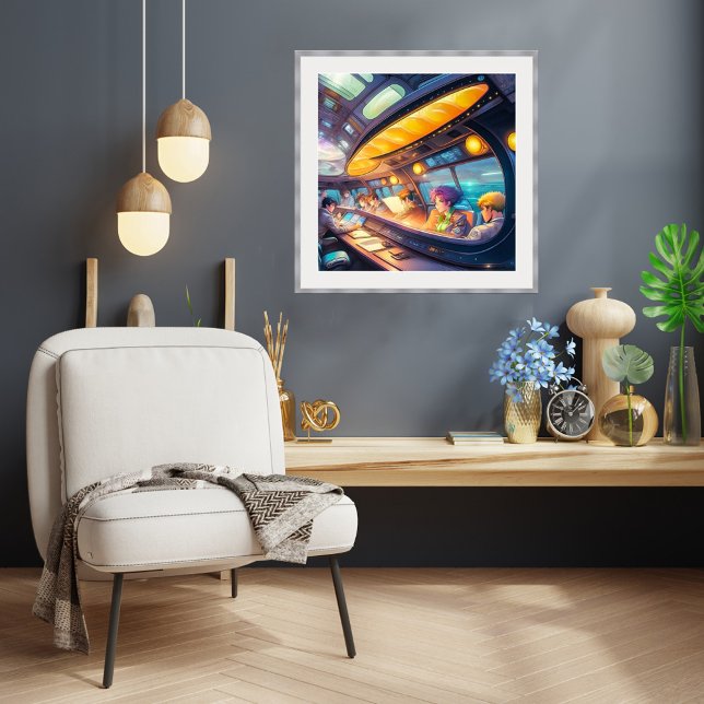 Interstellär reseaffisch poster (Interstellar travel poster.
Artist: Roger Smith)