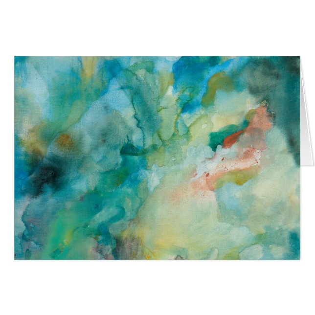 Interstellär | Teal Blå himmel Hälsningskort (Framsidan Horizontal)