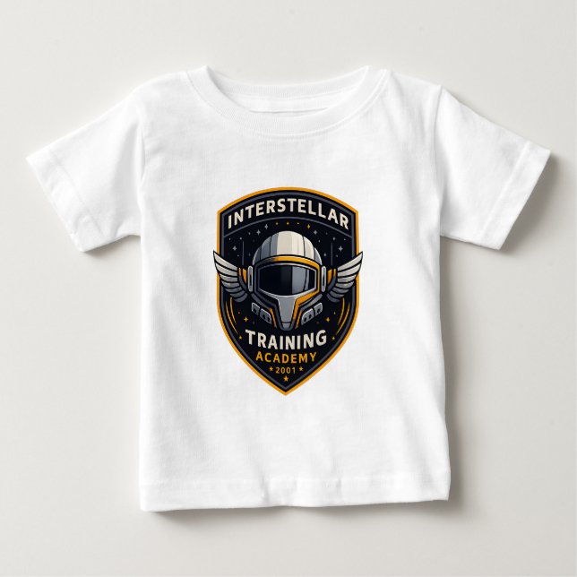 Interstellar Training Academy Baby T-Shirt på sven (Framsida)