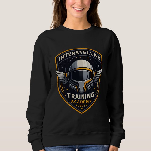 Interstellar Training Academy Women’s Sweatshirt T Shirt (Framsida)