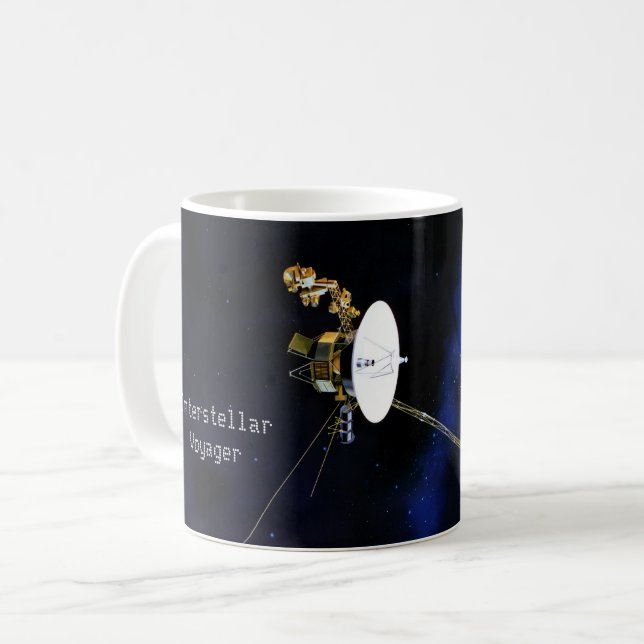 Interstellär Voyager-rymdfarkoster Kaffemugg (Framsida vänster)