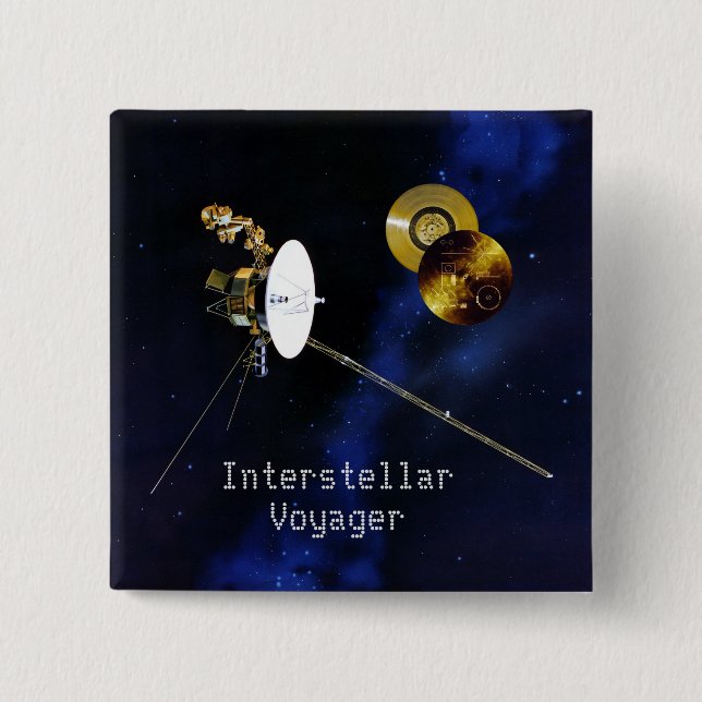 Interstellär Voyager-rymdfarkoster Knapp (Framsida)