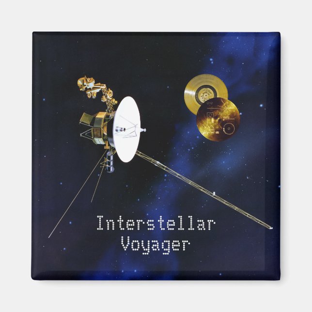 Interstellär Voyager-rymdfarkoster Magnet (Framsidan)
