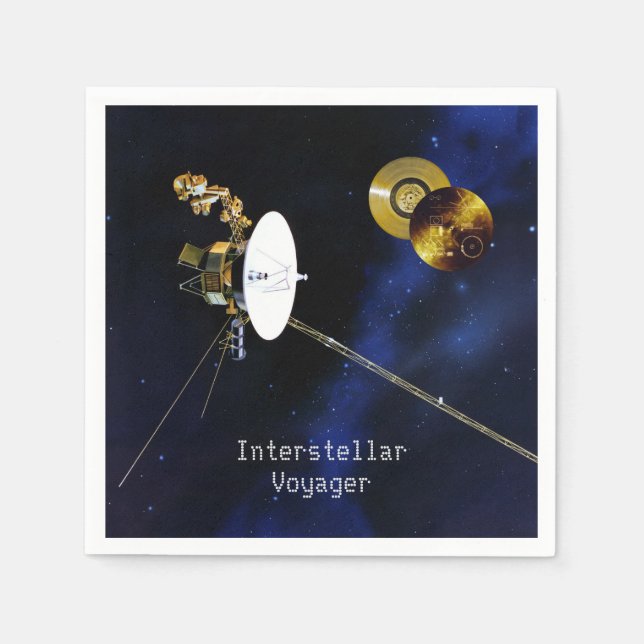 Interstellär Voyager-rymdfarkoster Pappersservett (Framsidan)
