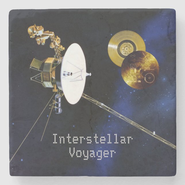 Interstellär Voyager-rymdfarkoster Stenunderlägg (Framsidan)