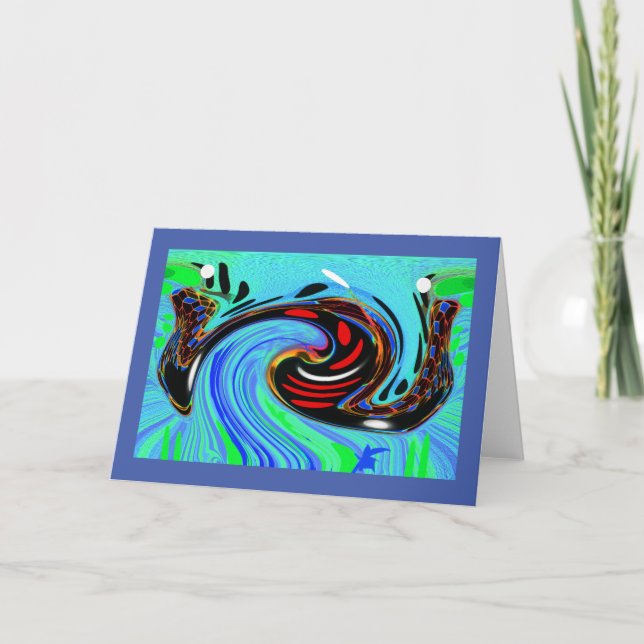 Interstellära resor helgkort (Framsida)