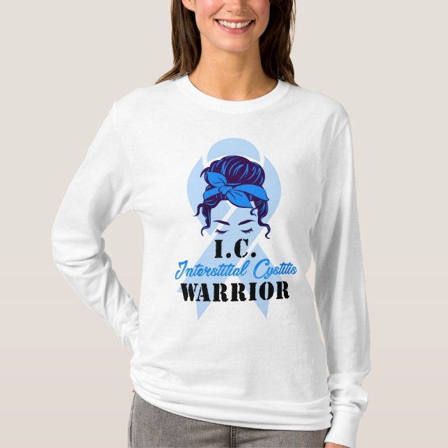 Interstitiell cystit Warrior T Shirt (Framsida)