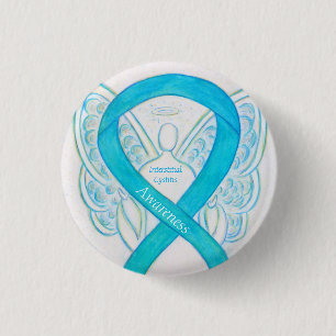 Interstitiell cystitis Awareness Ribbon Angel Stif Knapp