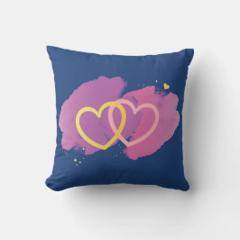 Intertwined Hearts Decorative Kudde