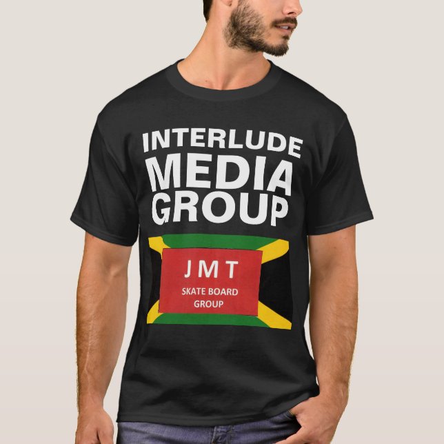 INTERUDE MEDIA GROUP WOW Basic Mörk T-Shirt (Framsida)