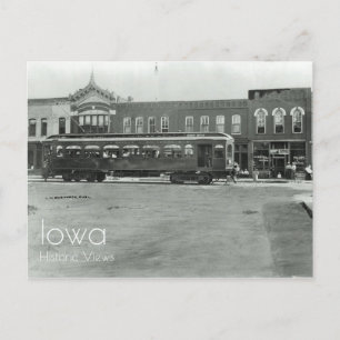 Interurban bil i Ames, Iowa vycard Vykort