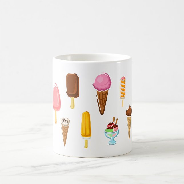 Intervall av iskräm kaffemugg (Skapare uppladdad)