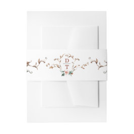 Intervall för roantisk fallinbjudan band för inbjudningskort