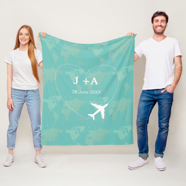 Intervall för världens flygplan fleecefilt (På plats)