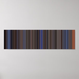 Intervall Gun-panoramatisk filmstreckkod Poster