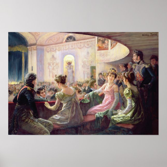 Intervall på teatern poster (Framsidan)